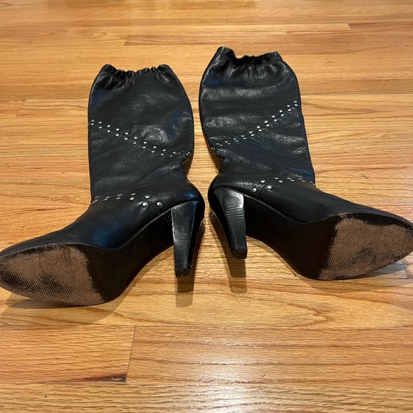 Michael Kors Knee High leather boots studded - Picture 3 of 11